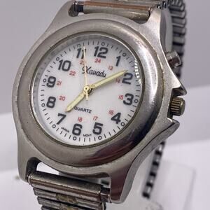 Xanadu Mens Vintage Stretch Watch Works New Battery